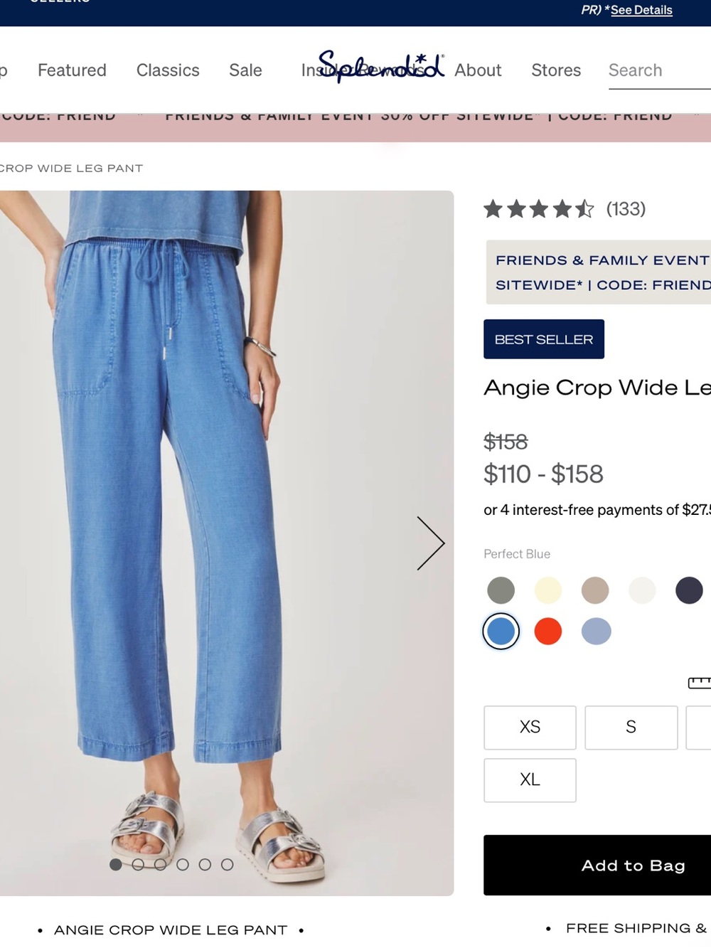 Splendid Women's Drawstring Joggers in Dusty Blue
